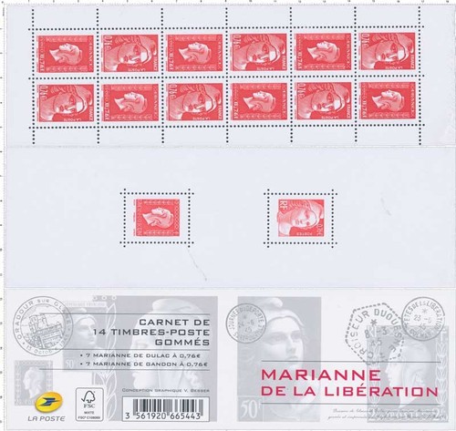 France carnet marianne - carnet, de