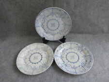 3 assiettes à dessert faïencerie de nimy,service "copenhague"
