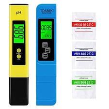 VINKK PH Mètre, Mètre PH TDS EC température 4 en 1 Set, Test PH Écran LCD, pour 