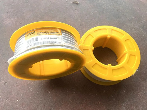 Rouleau cable coaxial - rouleau, blanc