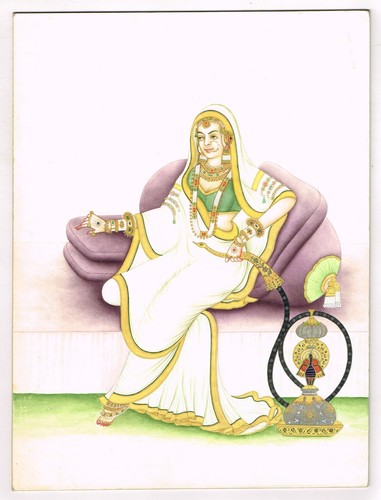 Peinture portrait reine - portrait, de