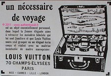PUBLICITE 1925 LOUIS VUITTON VANITY NECESSAIRE DE VOYAGE FRENCH LUXE AD ADVERT