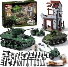 WW2 Army Tank Toys Building