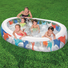 Bestway 54066B Piscine Gonflable Ovale Multicolore 234x152x51 Cm Pour Enfants
