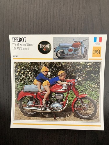 Carte fiche moto - moto, collection