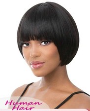 Perruque Naturelle Femme Noir