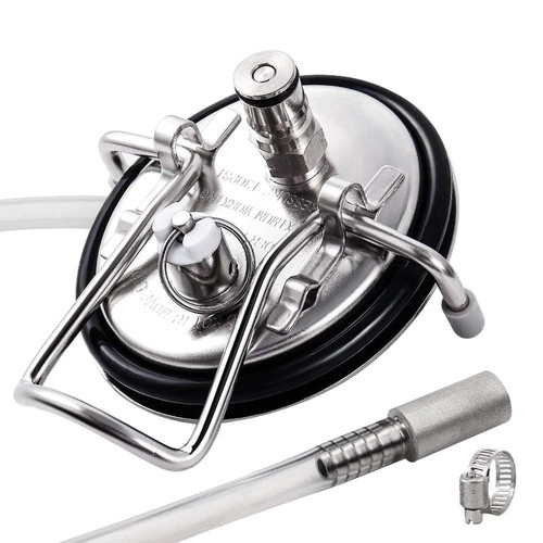 Carbonation keg lid for - carbonation, corny