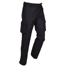 Authentic Danemark Armée Pantalon Travail Noir Coton Résistant D Ring Durable