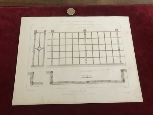 Gravure ancienne architecte - gravure,