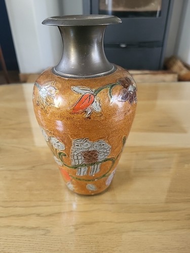 Vase cuivre émail - cuivre,