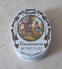 Vintage candy tin box ANIS Abbaye de Flavigny antique sweet France container