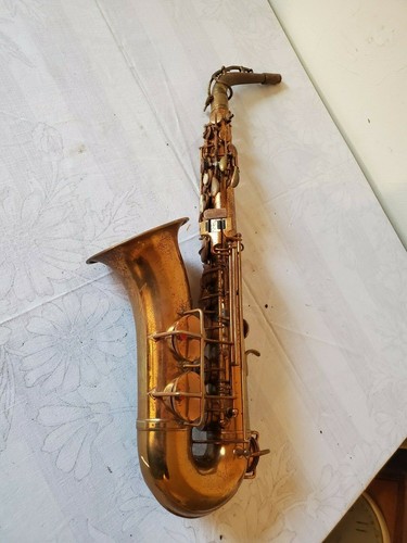 Vintage brass saxophone - vintage,
