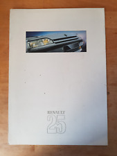 catalogue publicitaire RENAULT R25 V6 TURBO TS TX GTX V6 1988