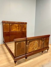 Lit style Louis XVI marqueterie bronzes doré Faubourg Saint-Antoine