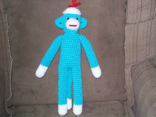 Crochet sock monkey - 14,