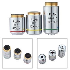 Accessoire microscope avancé lentilles achromatiques en plusieurs grossissement