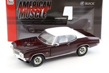 1:18 Voiture Monde 1970 Buick GS Stage 1 MCACN Bourgogne Mist/ Toit Blanc