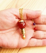 PENDULE  CORNALINE  3 PLATEAUX