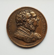 Médaille cuivre henri iv - en,