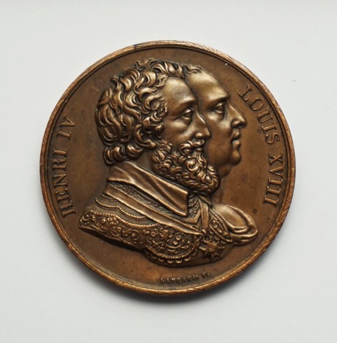 Médaille cuivre henri iv - en,