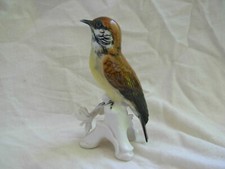 KARL ENS,OISEAU EN PORCELAINE ALLEMANDE,EPOQUE 20ème