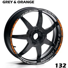 Triumph Street Triple S Jante Rayures Bande Stickers Complet Vélo Kit