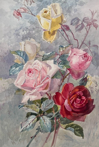 Bouquet fleurs roses - fleurs, de