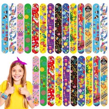 24Pcs Pâques Slap Bracelet