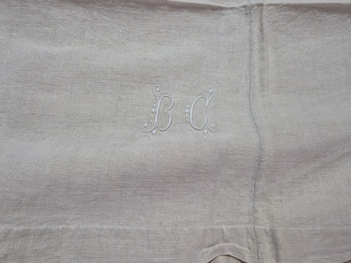 Drap ancien lin couture - lin,