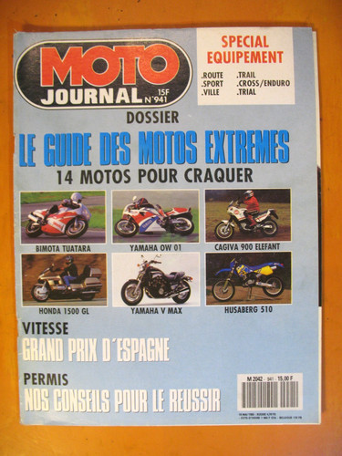 Moto journal 941 du - journal,