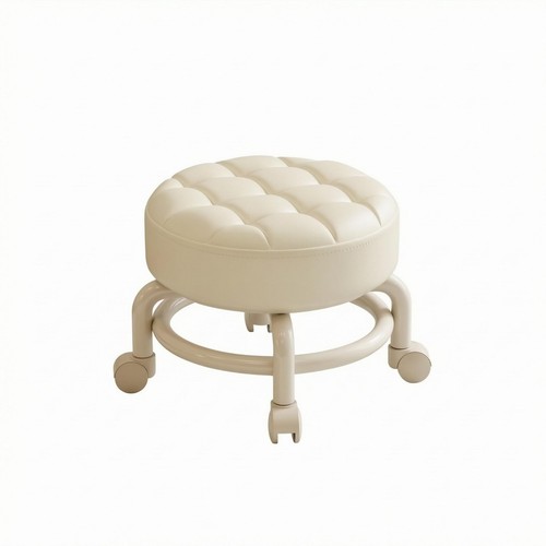 Tabouret rembourré blanc - tabouret,