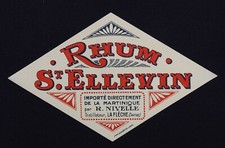 Ancienne étiquette RHUM St