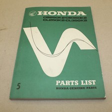 PARTS LIST HONDA CL CB 250 350 K2 1972-1973 Catalogue listing pieces détachées