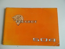 RTA REVUE TECHNIQUE AUTOMOBILE NOTICE MANUELLE D'UTILISATION PEUGEOT 504 A11 A12