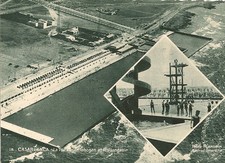 CARTE POSTALE GRAND FORMAT AFRIQUE MAROC CASABLANCA LA PISCINE LE TOBOGAN