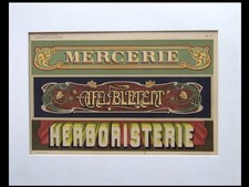 ENSEIGNES ART NOUVEAU