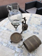 Distributeur De Vin Années 50 Avec Petit Tonneau ￼