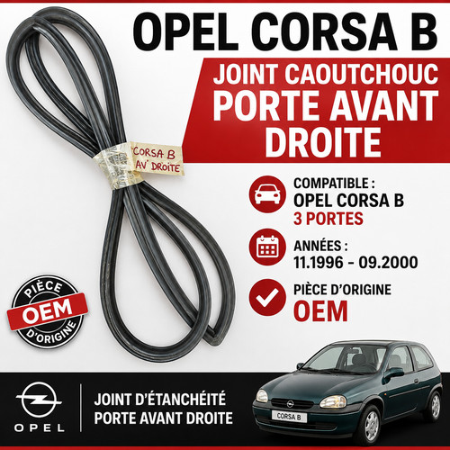 Joint caoutchouc porte avant - caoutchouc,