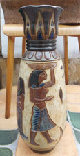 Dubois Céramique Vase Egypte Egyptiens Pharaons Belge Signé