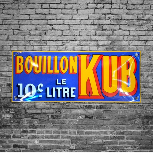 Plaque émaillée kub - plaque,