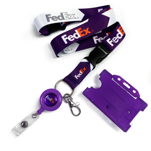 Fedex logo lanyard - fedex,