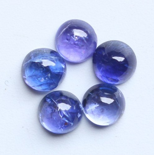 Lot cabochon tanzanite - , bleu
