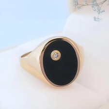 Bague Chevalière Mixte Onyx