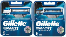 Pack 10 Lames GILLETTE MACH3 TURBO Recharge de Rasoir Gilette Mach 3 AUTHENTIQUE