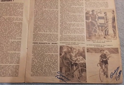 Autographe victor codron - victor,