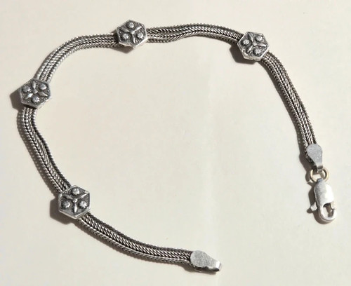 Bracelet ancien argent - bracelet,