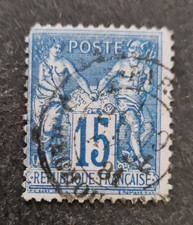 TYPE SAGE OBLITERE DU TRES RARE CACHET PARIS MONTre BD ROCHECHOUARD / BUREAU 68