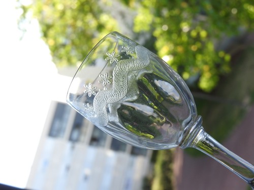 Ancien verre liqueur graves - a,