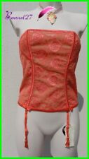 Bustier Corset VALISERE Modèle MAGIA Orange Porte Jarretelle  Taille 40 - AC125