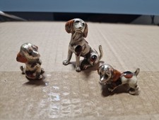 LOT DE 3 Chiens miniature en étain ou autre